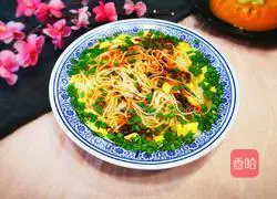 Illustration of how to make sour dragon noodles 21