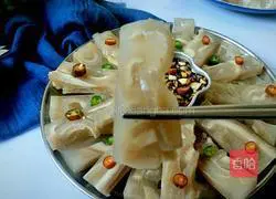 Illustration of how to make crystal pig skin jelly 13