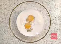 Illustration of how to make egg and milk breakfast cake 3