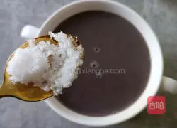 Illustration of how to make black rice soy milk 7