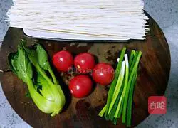 Illustration of how to make clear soup noodles#Horse Horse Standard Breakfast# 1 