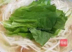 Illustration of how to make shredded pork hot noodles 7