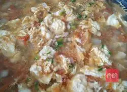 Illustration of how to make tomato and egg soup 9