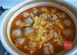 Illustration of how to make tomato and pork meatballs from Mingchu Private Kitchen 12