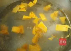 Mango Spinach Ball Soup Illustration 11