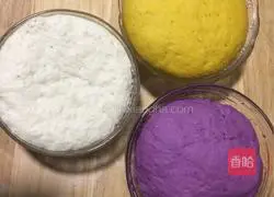 Illustration of how to make colorful cakes (steamed buns) 9