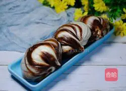 Illustration of how to make cocoa taro paste shell buns 27