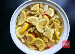 Illustration of how to make lemon pickled pepper and radish 8