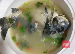 Illustration of how to make crucian carp soup 6