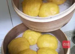 Illustration of how to make pumpkin steamed buns 7