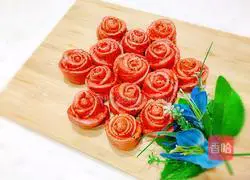 Illustration of how to make rose steamed buns 23