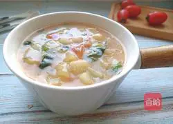 Tomatoes and potatoes Illustration of how to make pimple soup 14