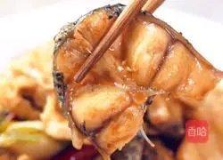 Illustration of braised black fish 10