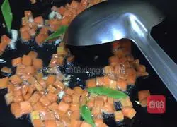 Illustration of how to make omurice rice 7