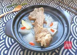 Illustration of how to make radish bone soup 1