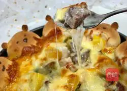 Illustration of how to make bear pizza 24