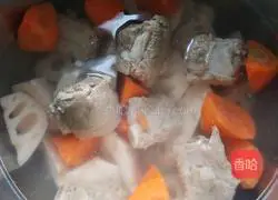 Lotus root, carrot and pork ribs soup recipe 6