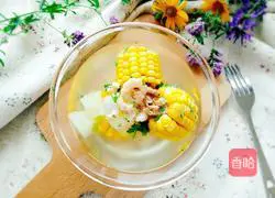 Illustration of how to make sea rice and winter melon soup 9