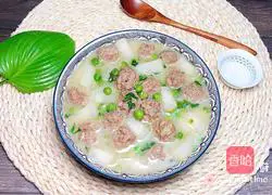 Illustration of how to make radish and meatball soup 18