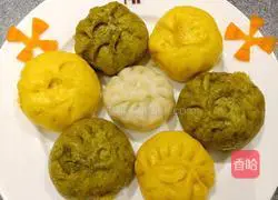 Illustration of how to make colorful leather buns with plain fillings 14