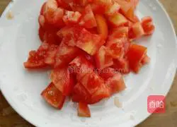 Illustration of how to make tomato and egg noodles 2