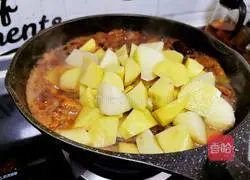 Illustration of how to make chicken stewed with potatoes 19