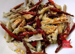 Red oil belly shreds Illustration of how to do it 10