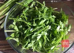 Wild celery leaf tofu soup recipe 2