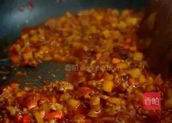 Illustration of how to make fried noodles with green sauce 7