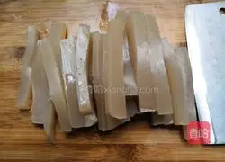 Illustration of how to make cold mung bean powder 2