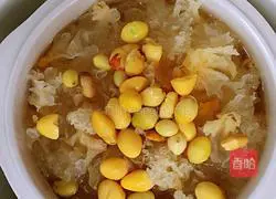 Illustration of Tremella Lily and Ginkgo Soup 10