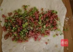 Illustration of how to make broccoli sausage bread (no tenderization) 5