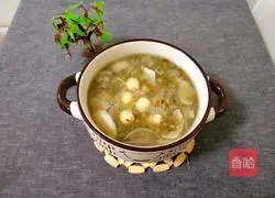 Lily Mung Bean Lotus Seed Soup Recipe Illustration 5