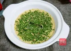 Illustration of how to make dried shrimps and vegetables and egg custard (recipe for babies over one year old) 6