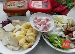 Illustration of how to make Korean miso soup 1