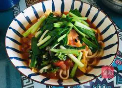 Illustration of how to make hand-made egg and tomato noodles 18