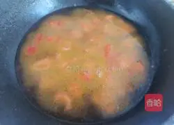 Illustration of how to make tomato and enoki mushroom tofu soup 7