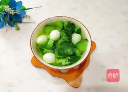 Illustration of how to make quail egg soup 14