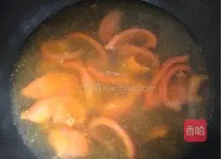 Tomato Egg Drops Illustration of how to make soup 2