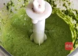 Illustration of how to make delicious and cheap homemade basil sauce pasta 2