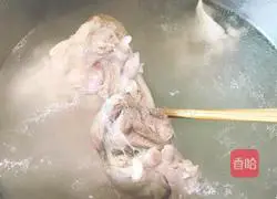 Illustration of how to make white cut hooves 7