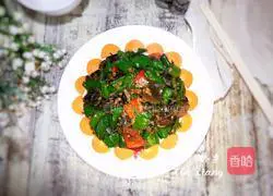 Fried preserved eggs Illustration of how to make green peppers 11