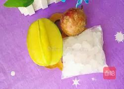 Illustration of how to make star fruit and passion fruit low-fat meal 1