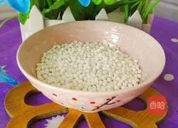 Illustration of how to make fruit milk fragrant sago 2