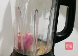 Illustration of how to make purple sweet potato, oatmeal and soy milk 3