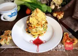Chicken and vegetable pancake recipe 10