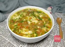 Tomato and egg soup Practice illustration 9