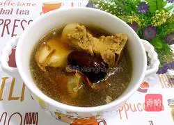 Pleurotus eryngii and pork ribs soup recipe 7