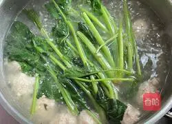 Spinach and pork meatball soup recipe 4