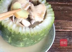  Illustration of how to make chicken wings and winter melon cup 14